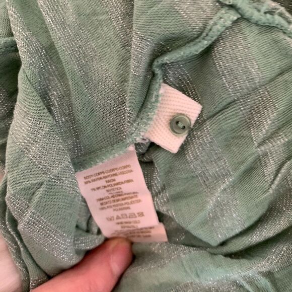 Intimately Free People NWOT Mint Green Henley Sz S - Picture 6 of 7